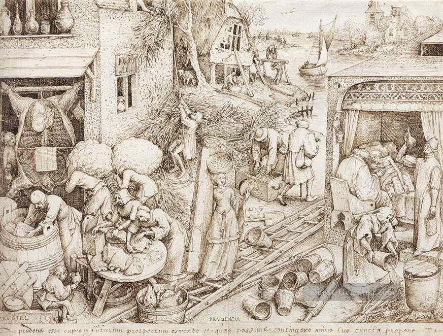 Prudence Flämisch Renaissance Bauer Pieter Bruegel der Ältere Ölgemälde